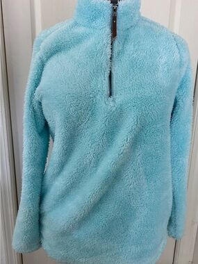 Charles River Apparel Aqua Plush Half-Zip Teddy Jacket
